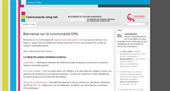 Desktop Screenshot of communaute-emg.net